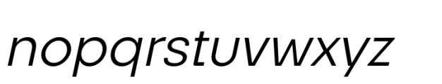 Monolight Regular italic Font LOWERCASE
