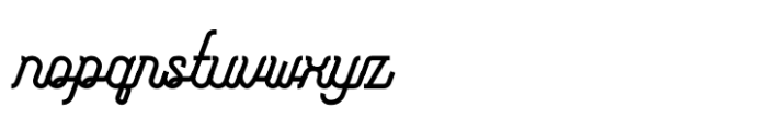 Monoline Fighter Font LOWERCASE