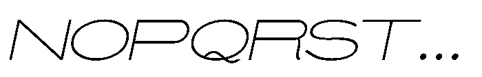 Monoline Sans JNL Monoline Sans Oblique JNL Regular Font UPPERCASE