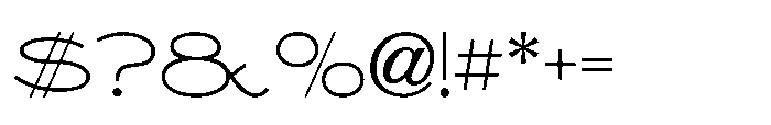 Monoline Sans JNL Regular Font OTHER CHARS