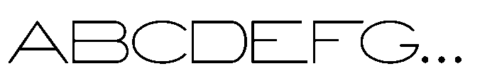 Monoline Sans JNL Regular Font UPPERCASE