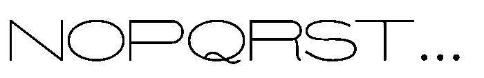 Monoline Sans JNL Regular Font UPPERCASE