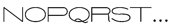 Monoline Sans JNL Regular Font LOWERCASE