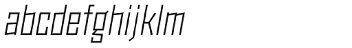 Monolisk Light Italic Font LOWERCASE