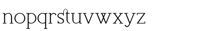 Monolisting Font LOWERCASE