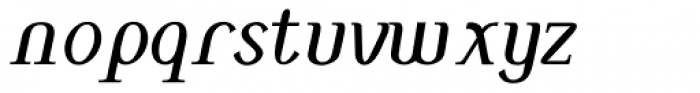 Monolith Roman Normal Italic Font LOWERCASE