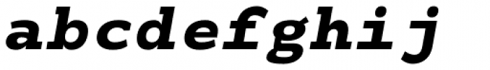 Monoloch Extra Bold Italic Font LOWERCASE