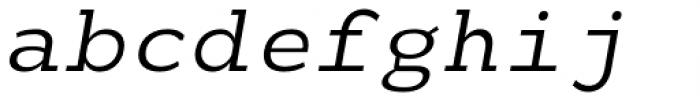 Monoloch Italic Font LOWERCASE