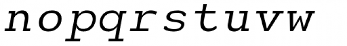 Monoloch Italic Font LOWERCASE