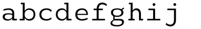 Monoloch Regular Font LOWERCASE