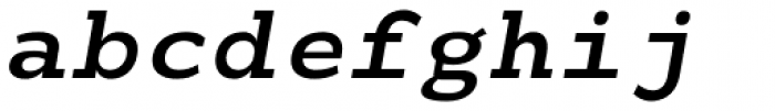 Monoloch Semi Bold Italic Font LOWERCASE