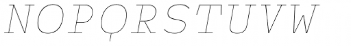 Monoloch Thin Italic Font UPPERCASE