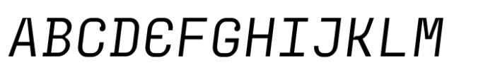 Monologo Italic Font UPPERCASE