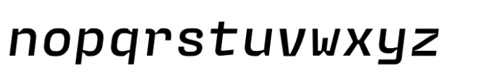 Monologo Medium Italic Font LOWERCASE