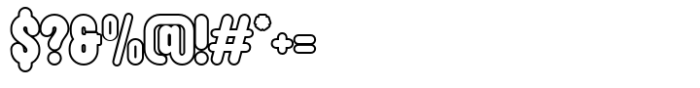 Monom Outline Font OTHER CHARS