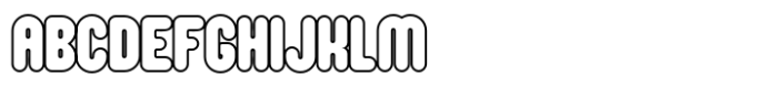 Monom Outline Font UPPERCASE