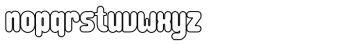 Monom Outline Font LOWERCASE