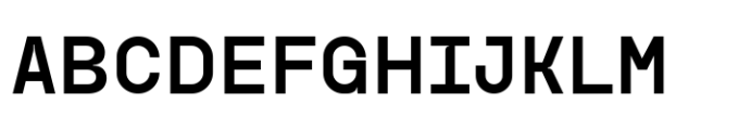 Monopack Regular Font UPPERCASE