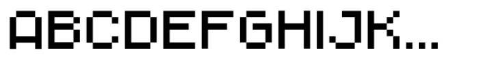 Monopix Font UPPERCASE