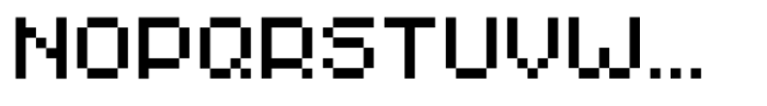 Monopix Font LOWERCASE