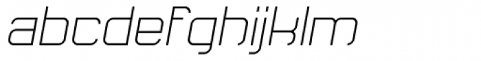 Monoron Sans1 Light Italic Font LOWERCASE