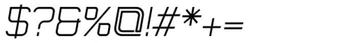 Monoron Serif Italic Font OTHER CHARS