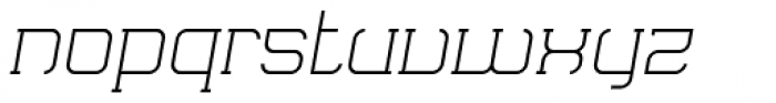 Monoron Serif1 Light Italic Font LOWERCASE