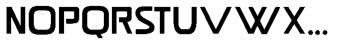 Monoscope Font UPPERCASE
