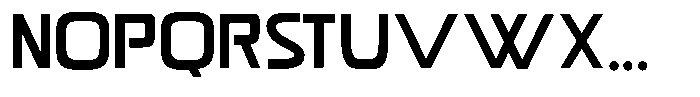 Monoscope Font LOWERCASE