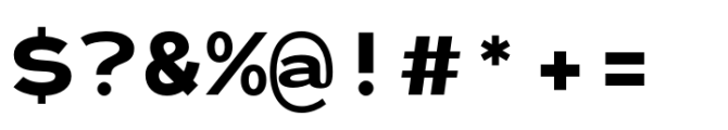Monoset Extra Bold Font OTHER CHARS