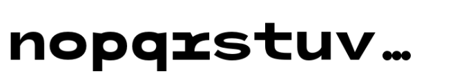 Monoset Extra Bold Font LOWERCASE