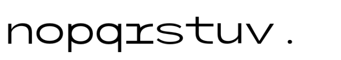 Monoset Regular Font LOWERCASE