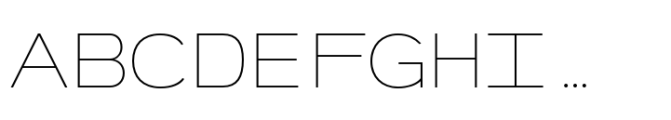 Monoset Thin Font UPPERCASE