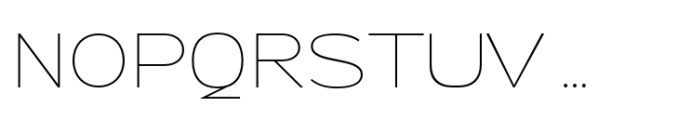 Monoset Thin Font UPPERCASE