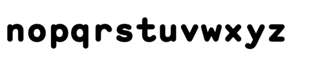 Monosten Pro Fat Font LOWERCASE