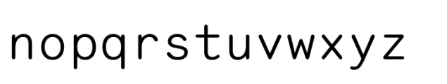 Monosten Pro Light Font LOWERCASE