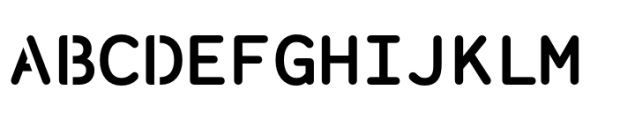 Monosten Stencil Pro Bold Font UPPERCASE