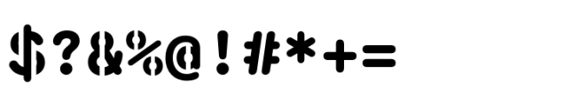 Monosten Stencil Pro Extrabold Font OTHER CHARS