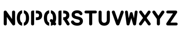 Monosten Stencil Pro Extrabold Font UPPERCASE