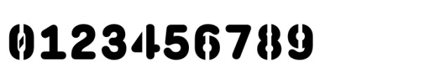 Monosten Stencil Pro Fat Font OTHER CHARS