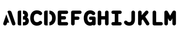 Monosten Stencil Pro Fat Font UPPERCASE
