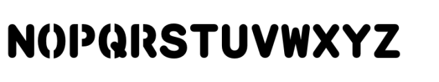 Monosten Stencil Pro Fat Font UPPERCASE