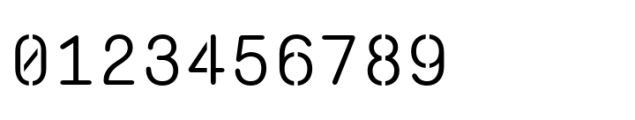 Monosten Stencil Pro Light Font OTHER CHARS