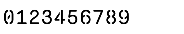 Monosten Stencil Pro Regular Font OTHER CHARS