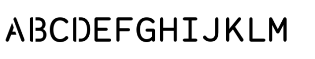 Monosten Stencil Pro Variable Font UPPERCASE