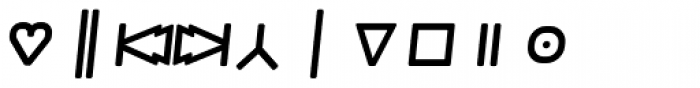 Monostep Geometrics Rounded Regular Italic Font OTHER CHARS