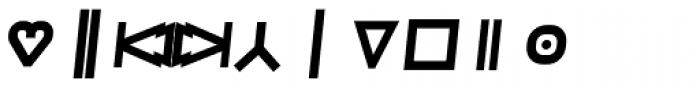 Monostep Geometrics Straight Bold Italic Font OTHER CHARS