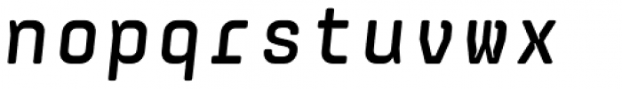 Monostep Rounded Bold Italic Font LOWERCASE