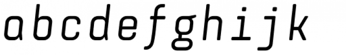 Monostep Rounded Regular Italic Font LOWERCASE