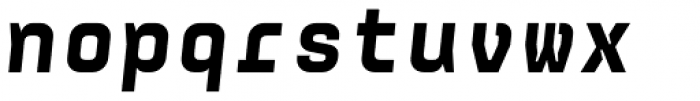 Monostep Straight Black Italic Font LOWERCASE